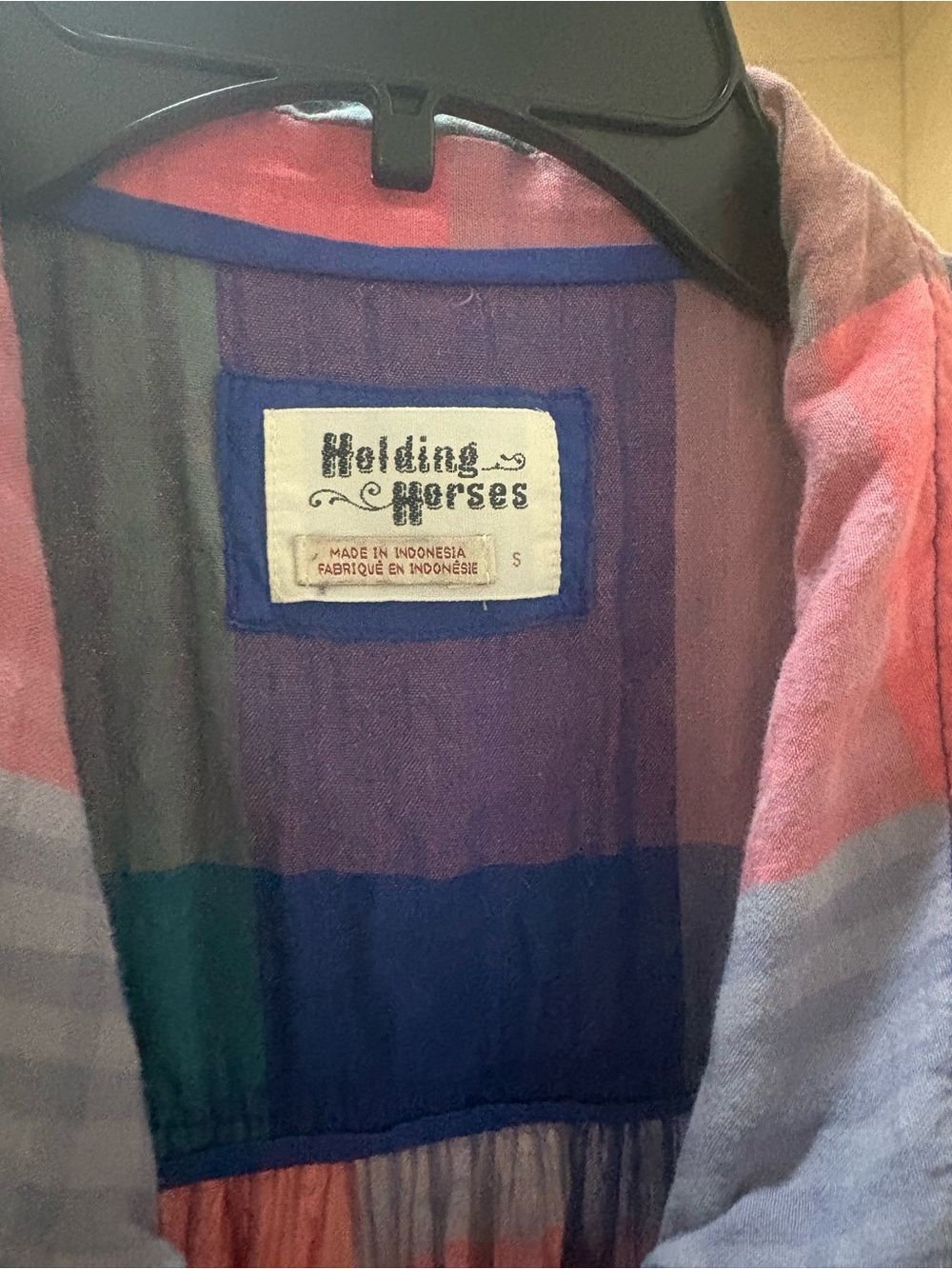 Multi-Color Plaid Sleeveless Button-Front Dress - Picture 2 of 5